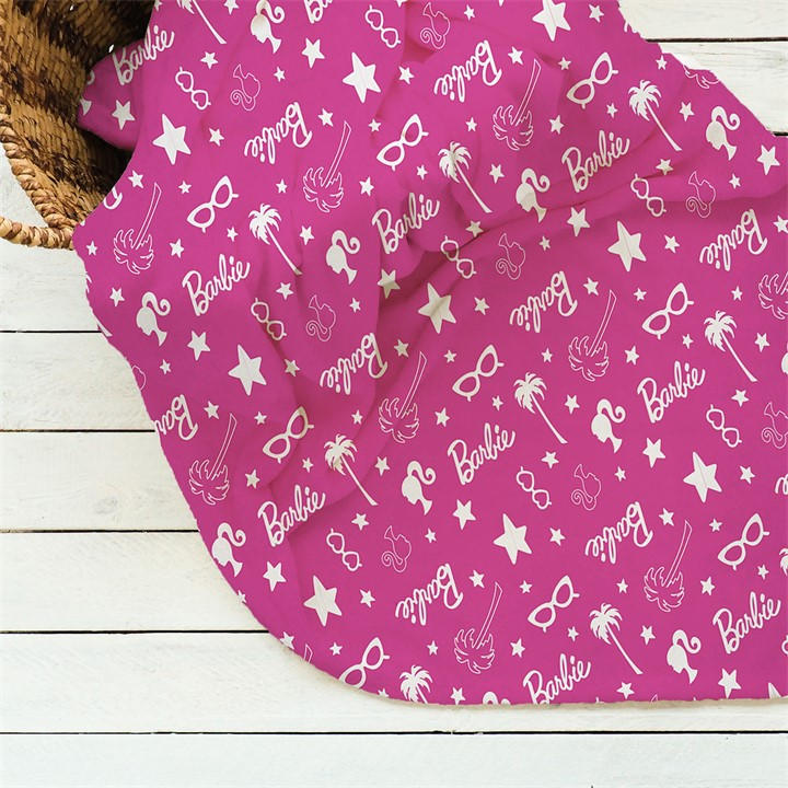 Barbie Girls  Kids' Stars Fleece Blanket in Size 100x150cm, Sports Direct