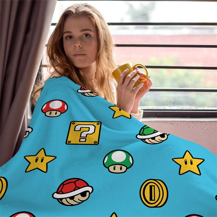 Nintendo Kids Blankets in Size 100x150, Sports Direct
