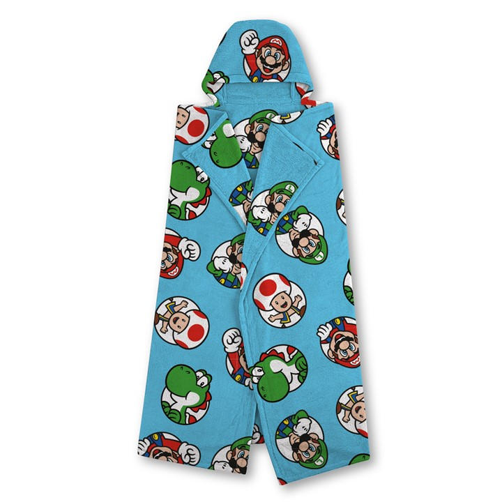 Nintendo  Kids  Hooded Blanket in Size 100x120cm, Sports Direct