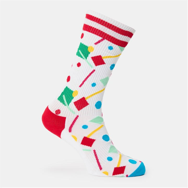Happy Socks  White Confetti Pop in Size 7 - 11, Sports Direct