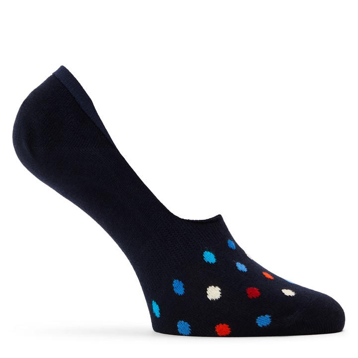 Happy Socks  Blue Dot Liner Pop in Size 7 - 11, Sports Direct