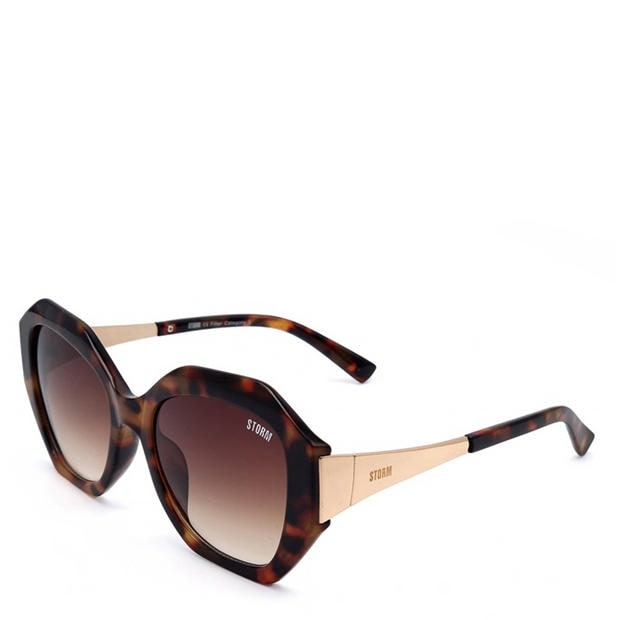 Tort - Storm - Women's Hexagon Sunglasses
