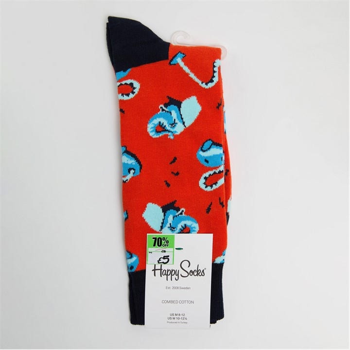 Happy Socks  Red Elephant Pop in Size 7 - 11, Sports Direct