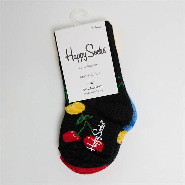 Happy Socks  Kids Black Cherry Sk Pop in Size C0 - C2, Sports Direct