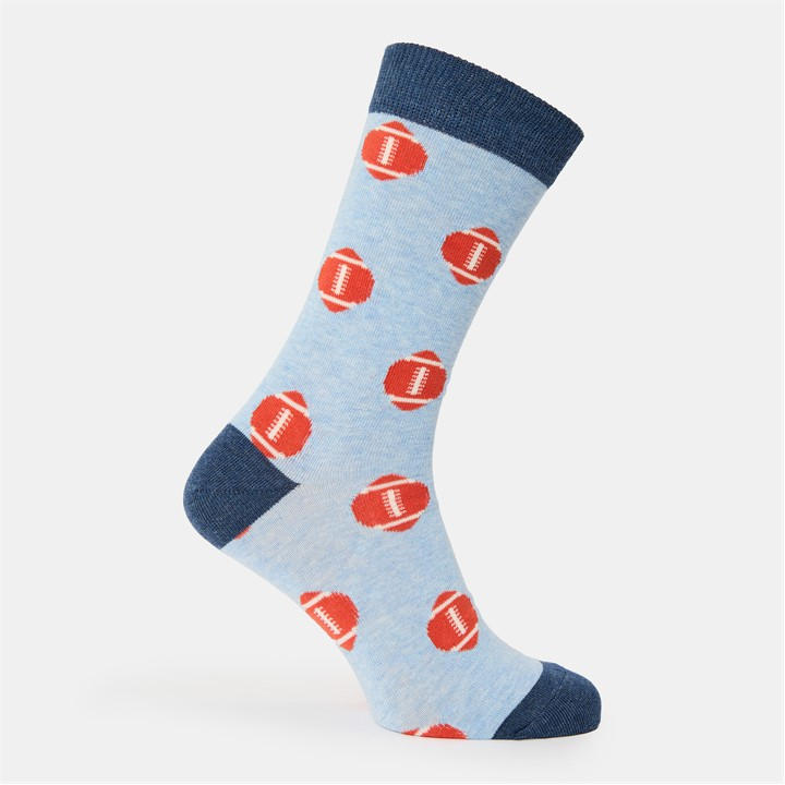 Happy Socks  Blue Pop in Size 7 - 11, Sports Direct