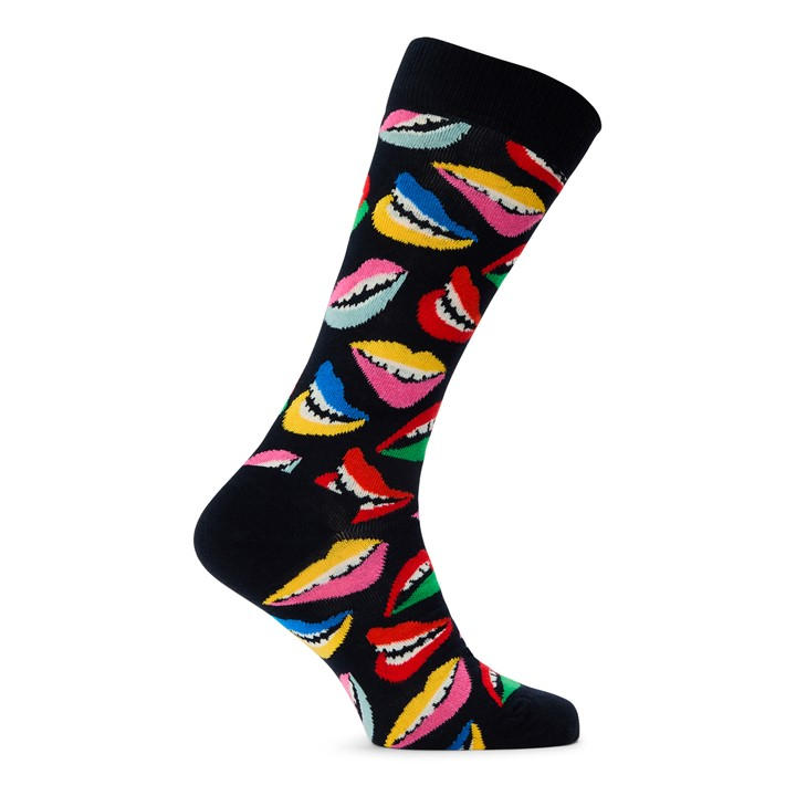 Happy Socks  Blue Lips Pop in Size 7 - 11, Sports Direct