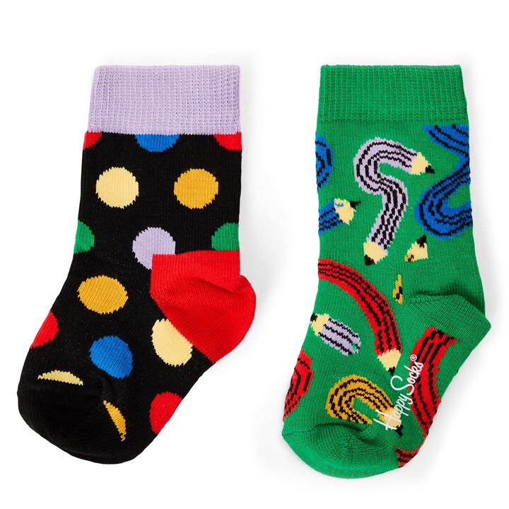 Happy Socks  Kids Green Pop in Size C3 - C7, Sports Direct