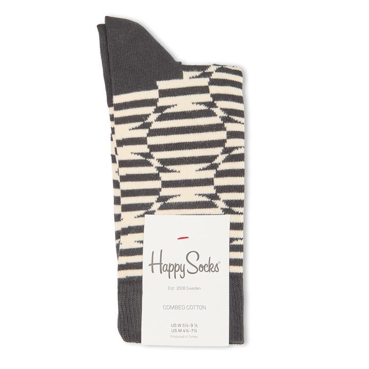 Happy Socks  Black Optic Dot Pop in Size 4 -8, Sports Direct