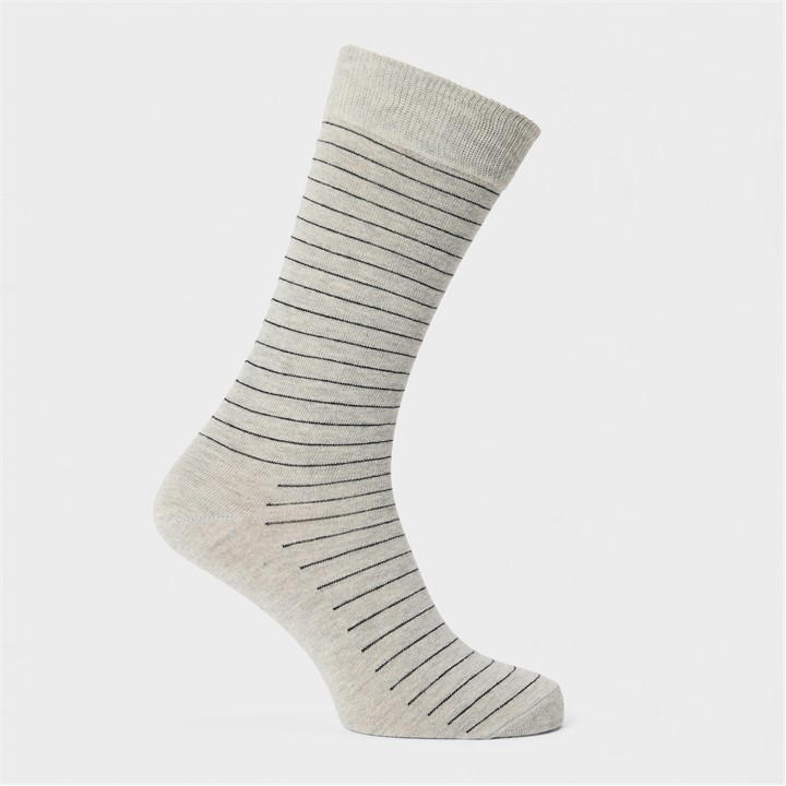 Happy Socks  Grey Thin Stripe Pop in Size 7 - 11, Sports Direct