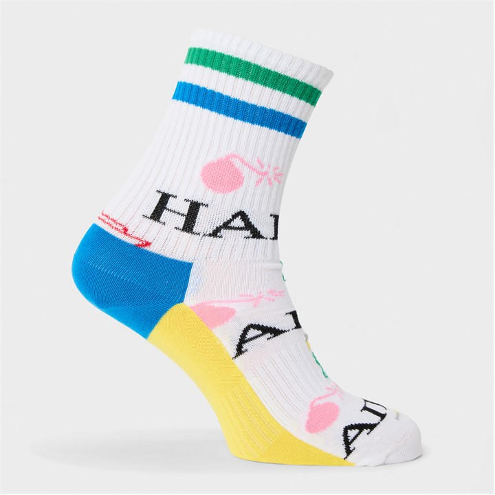 Happy Socks  White Wingdings Pop in Size 7 - 11, Sports Direct