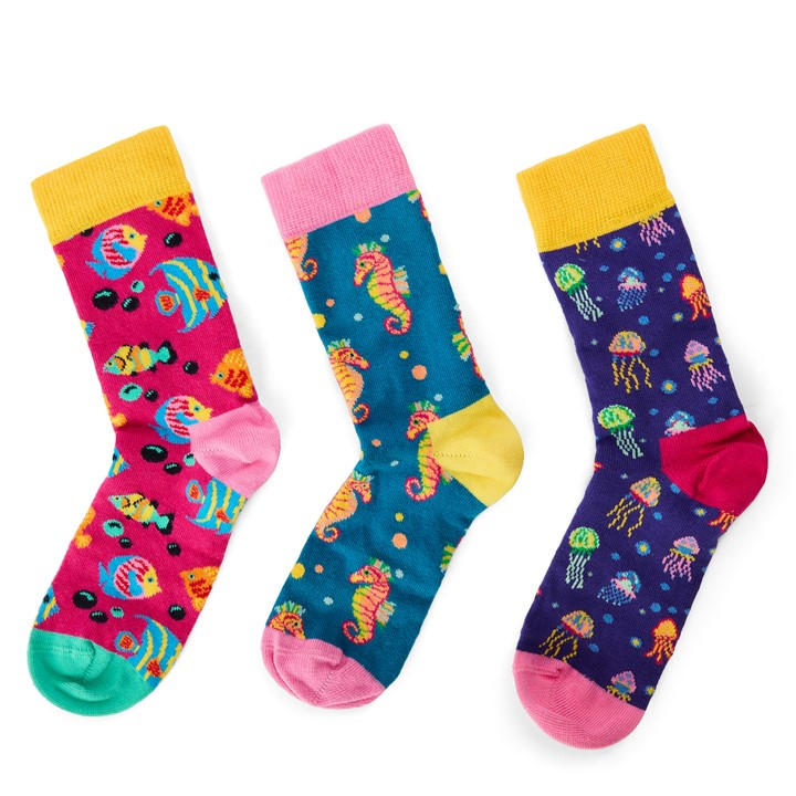 Happy Socks  Kids Pink Pop in Size C3 - C7, Sports Direct
