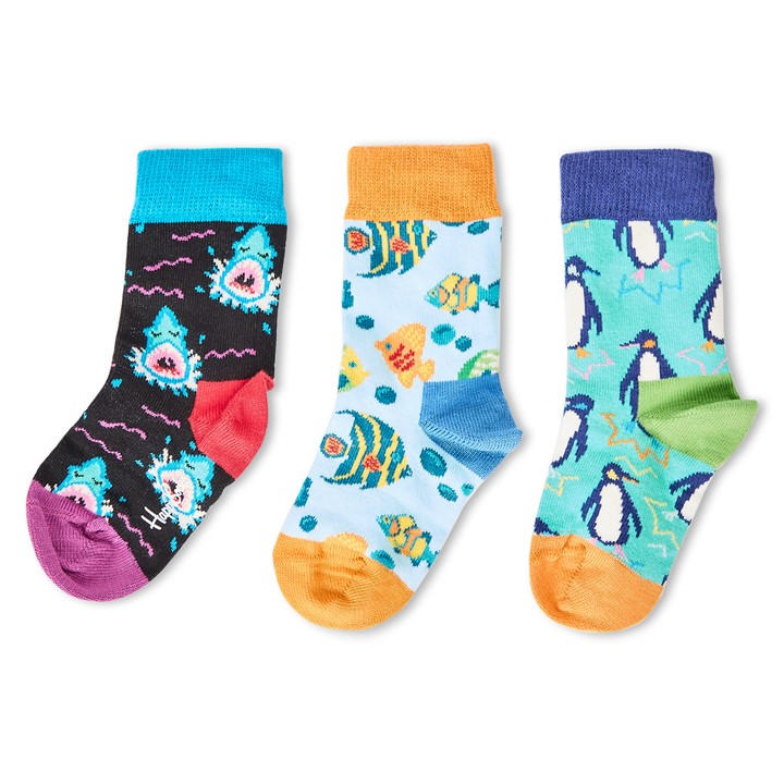 Happy Socks  Kids Green Sea Gift Pop in Size C0 - C2, Sports Direct