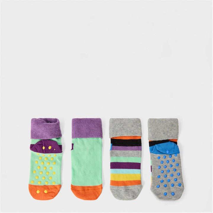 Happy Socks  Kids Grey Pop in Size C0 - C2, Sports Direct