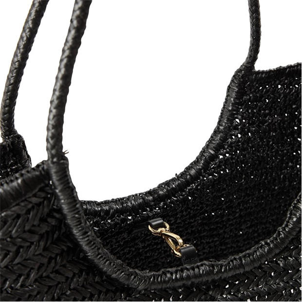 Black Raffia - Tommy Hilfiger - Women's Straw Bag