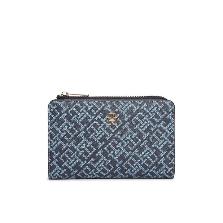 Tommy Hilfiger Women's Blue Zip Around Purse, Sports Direct