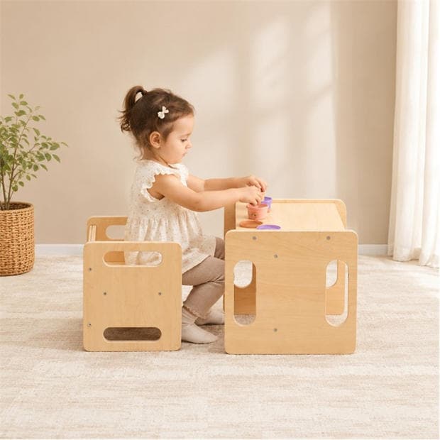 White - Tooky Toy - Table and Chair Set