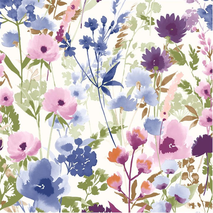 Catherine Lansfield  Pink Countryside Floral Wallpaper, Sports Direct