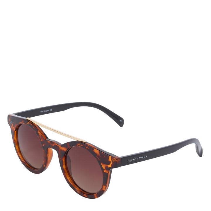 Prive Revaux  Brown  Reagan Round Sunglasses, Sports Direct