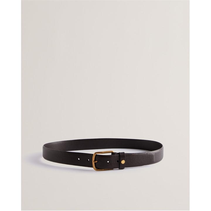 Ted Baker Men's Brown Caviar Leather Belt in Size M, Sports Direct