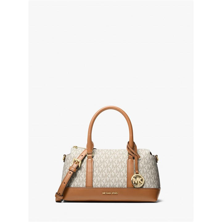 Michael Michael Kors Women's Cream Satchel Bag, Sports Direct