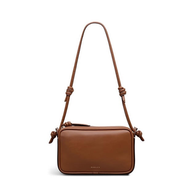 COGNAC - Radley - Women's Camden Raffia Crossbody Bag