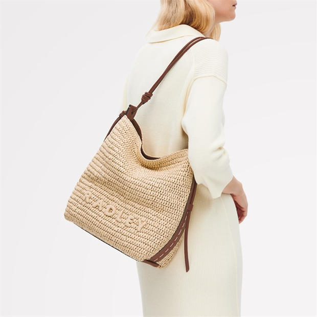 NATURAL - Radley - Women's Camden Natural Raffia Straw Bag