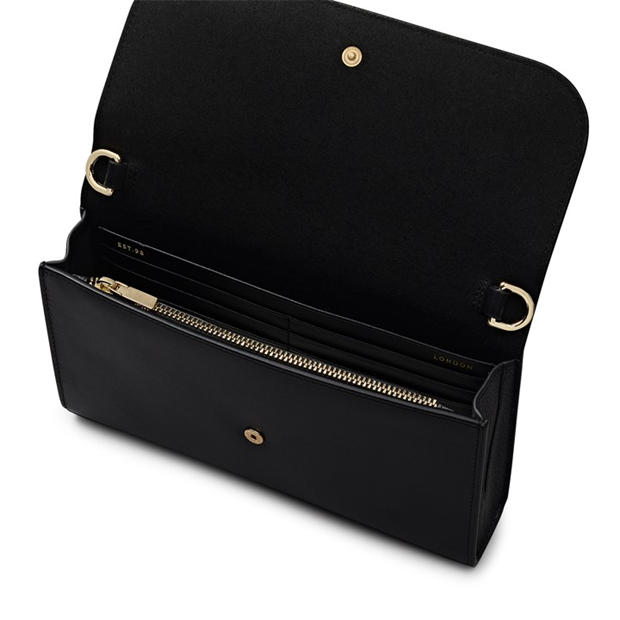 BLACK - Radley - Women's Lynton Road Leather Wallet On Chain