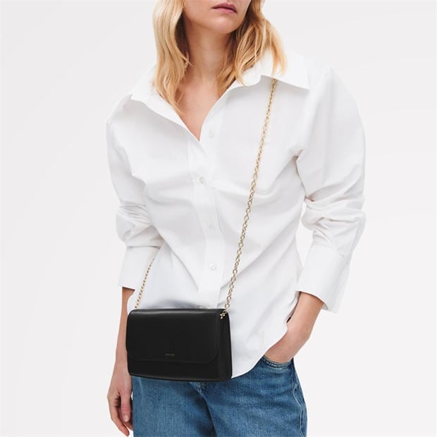 BLACK - Radley - Women's Lynton Road Leather Wallet On Chain