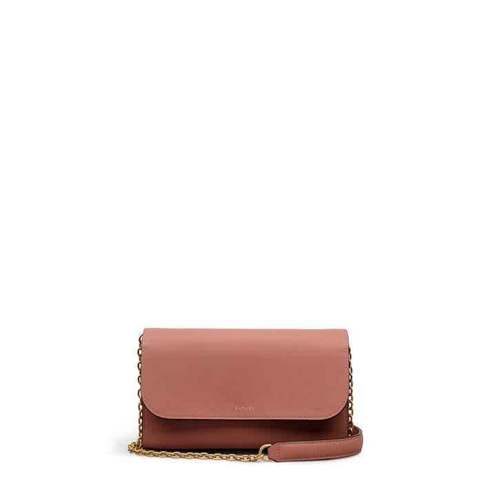 Radley Women's Pink Lynton Road Leather Wallet On Chain, Sports Direct