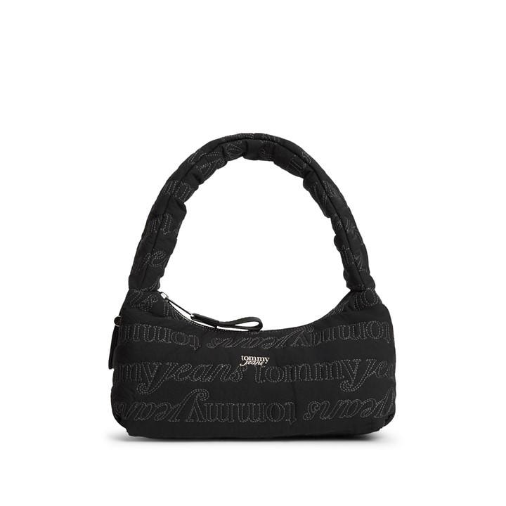 Tommy Jeans Women's Black Shoulder Bag, Sports Direct