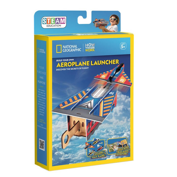University Games  Kids  Ug-Nat Geo Aeroplane Launcher Puzzle, Sports Direct