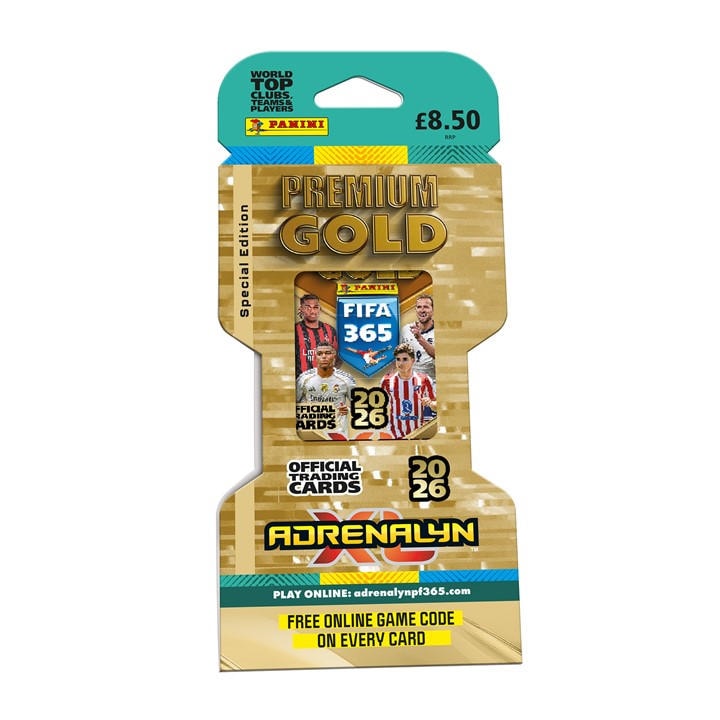 Panini  None Fifa 365 2025/26 Adrenalyn Xl Trading Card Collection Premium Gold Packs, Sports Direct