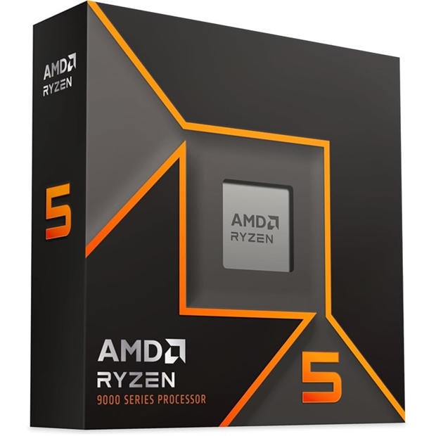 Black - AMD - Ryzen 5 9600X Processor