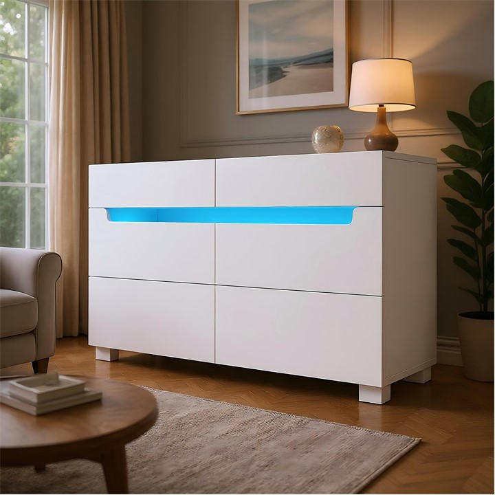 Urban Meuble  White Modern Sideboard Finish, Sports Direct