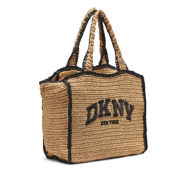 Natural/Black - DKNY - Women's Straw Bag