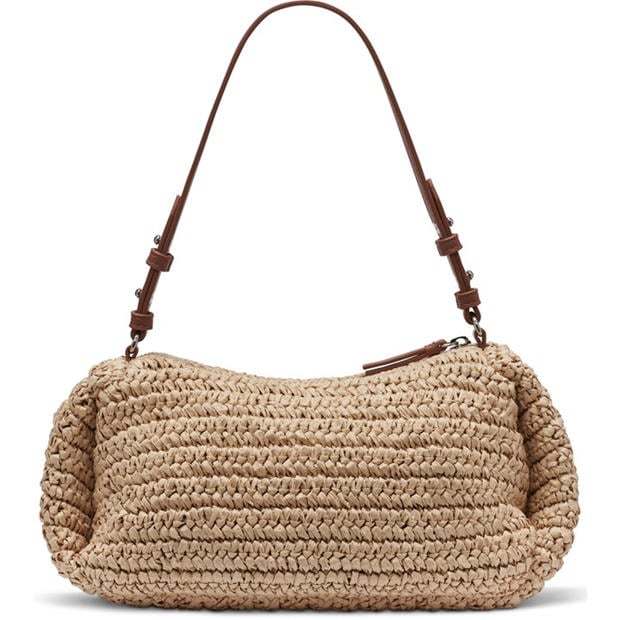 Black/Natural - DKNY - Women's Straw Bag