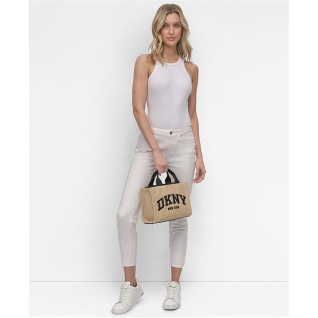 Natural/Black - DKNY - Women's Straw Bag