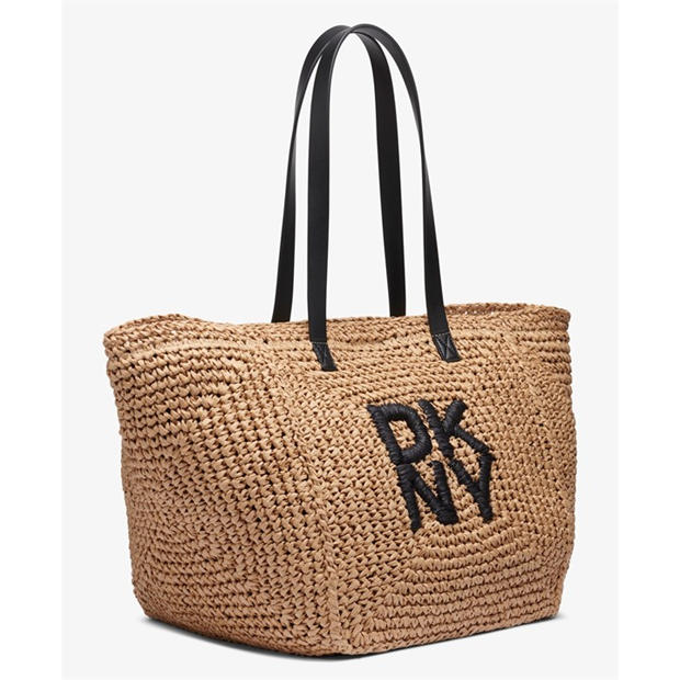 Natural/Black - DKNY - Women's Straw Bag