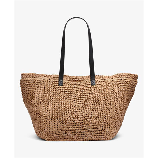 Natural/Black - DKNY - Women's Straw Bag