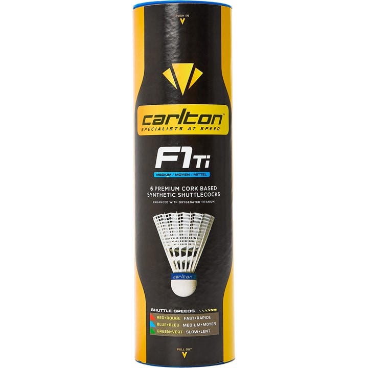 Carlton  White F1-Ti Shuttlecocks, Sports Direct
