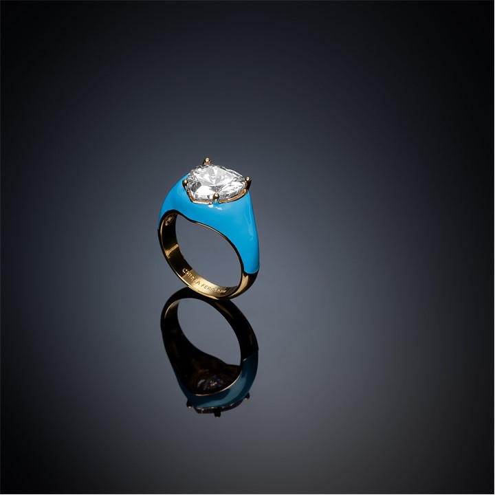 Chiara Ferragni Women's Stackable Logo Stack Rings in Size 14, Sports Direct