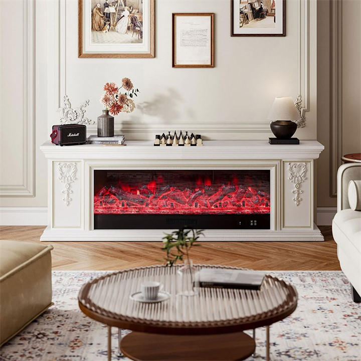 palace    Tv Stand Electric Fireplace Adjustable Flame, Football by Kabinet UK, Sports Direct
