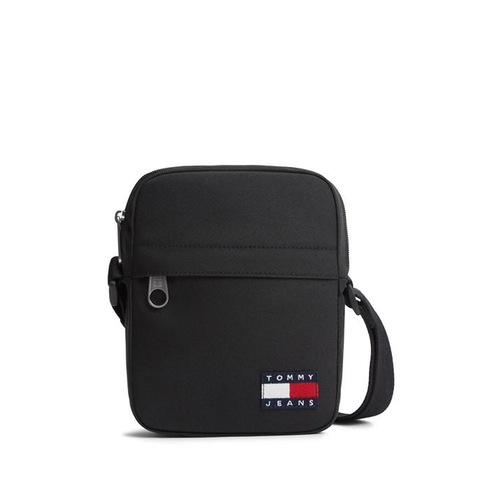 Tommy Jeans  Black Essential Daily Reporter Bag, Sports Direct