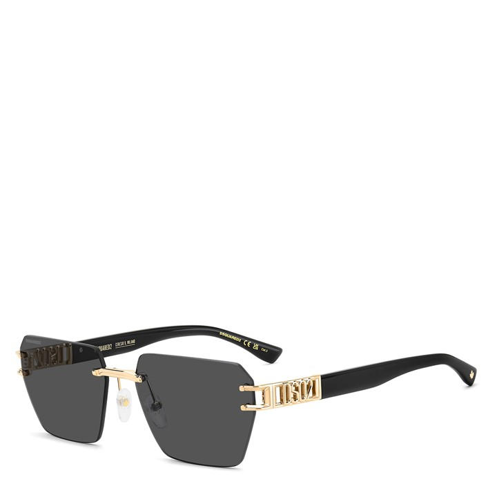 Dsquared2 Men's Black Rectangle Uv Protection Sunglasses, Sports Direct