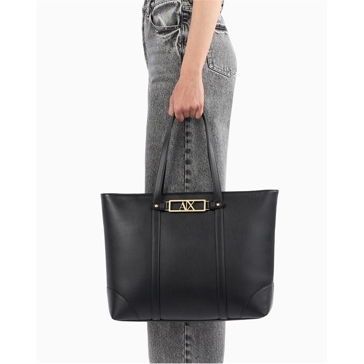 Armani Exchange Women's Black Shopping Bag, Sports Direct