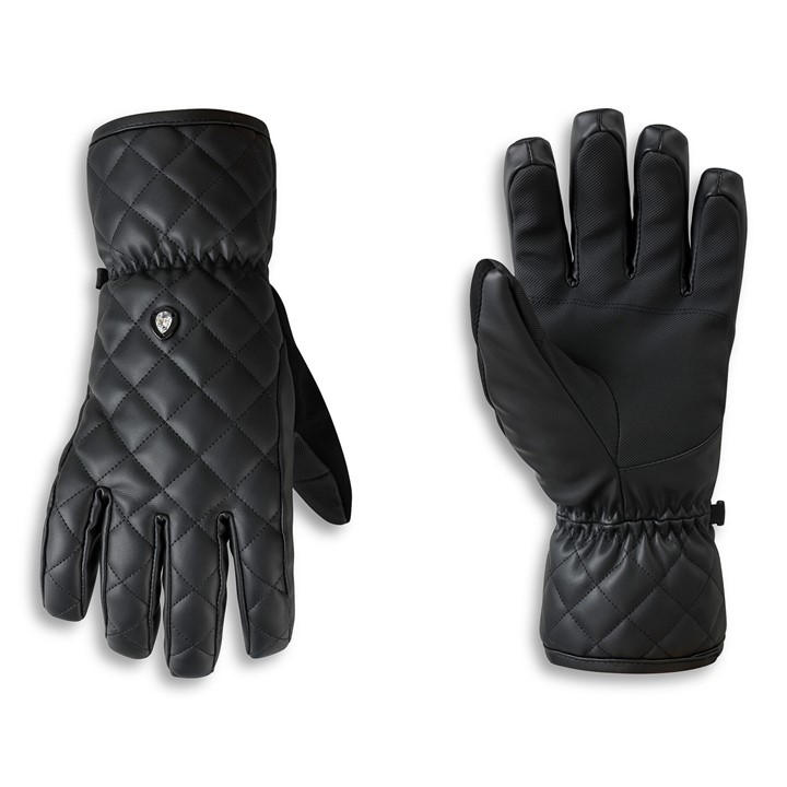 Dare 2B Women' Black Glitz Faux Leather Crystal Embellished Walking Gloves in Size S, Sports Direct