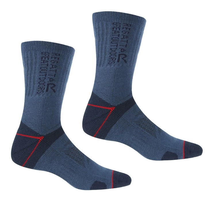Regatta Mens Blister Protect Ii Walking Socks, Navy, Size 6, Men - Image 3