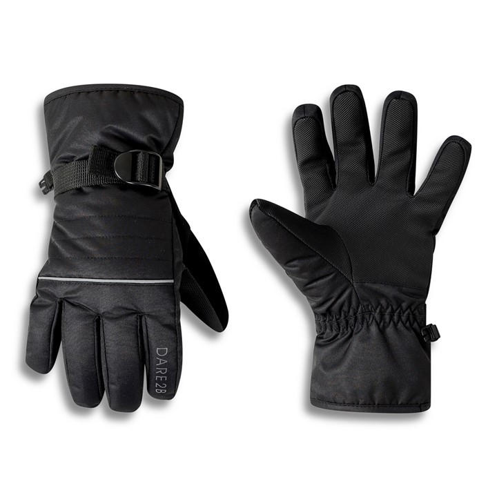 Dare 2B  Kids Black Glacier Glove in Size 6-7yrs, Sports Direct