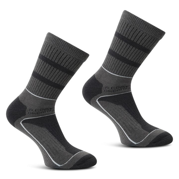 Regatta Men's Grey Samaris 3 Season Sock in Size 7 - 11, Sports Direct