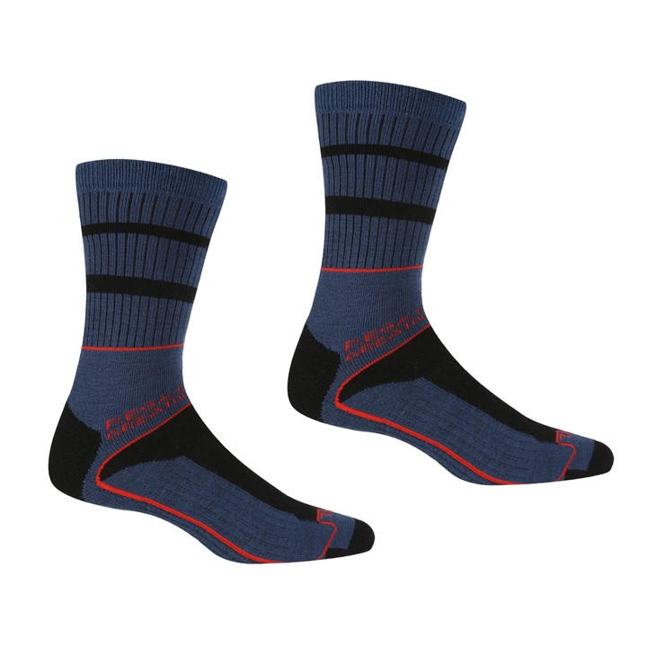 Regatta Men's Blue Samaris 3 Season Sock in Size 7 - 11, Sports Direct